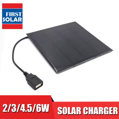 6VDC 2 3 4.5 6 W Watt Solar Panel Charger Bluetooth speaker Powebank Digital camera 5V USB output So