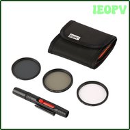 IEOPV 3pcs/Kit CPL Polarizing Camera Lens Filter UV Filter Lens Protector ND4 Camera Filters for Canon Nikon Sony DSLR SLR Camera QETVB