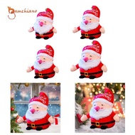 [Gamchiano] Santa Claus Figurine Lovely Desktop Ornaments Santa Doll Standing Santa Figure for Chris