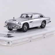 1/64 Aston Martin DB5 Classic Retro Sports Car Diecast Model Silver Alloy Mini Vehicle 007 James Bon