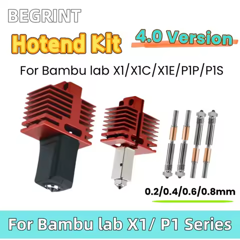 New Hotend For Bambu Lab P1P X1C P1S X1 X1E V4.0 Upgrade Hot end Print Head 3D Printing Parts for ba