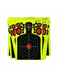 射擊目標,5&amp;10入組輪廓型濺射反應目標,適用於步槍、氣槍、手槍、bb槍、彈丸槍