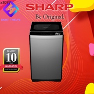 Mesin basuh auto Mesin basuh panasonic Mesin basuh auto 10kg ♪Sharp 7kg/8kg/9kg/10kg/12kg/15kg washing machine top load