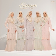 SERAHAUS Kurung Sulam Sarina S-3XL - Kurung Cotton Sulam Stripe