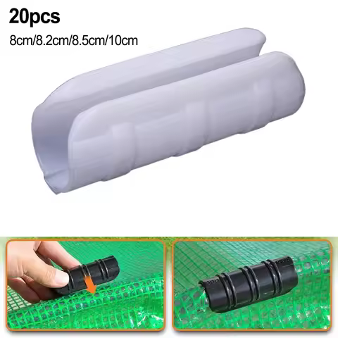 20Pcs 20/22/25/32mm Plastic Film Buckle Clip Greenhouse Snap Clamps Film Buckle Clamps Plastic Pipe 