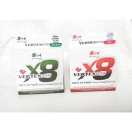 STRIKE 2 VERTEX 838 X8 100% PE FIBER FISHING LINE (150M)