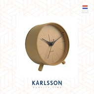 荷蘭Karlsson alarm clock Index yellow 芥末黃色鬧鐘(帶小夜燈)
