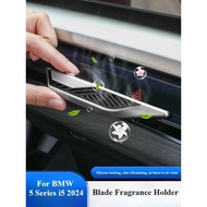 For BMW 5 Series i5 2024 Car Fragrance Air Freshener Outlet Spray Stops air vents Aroma strip holder