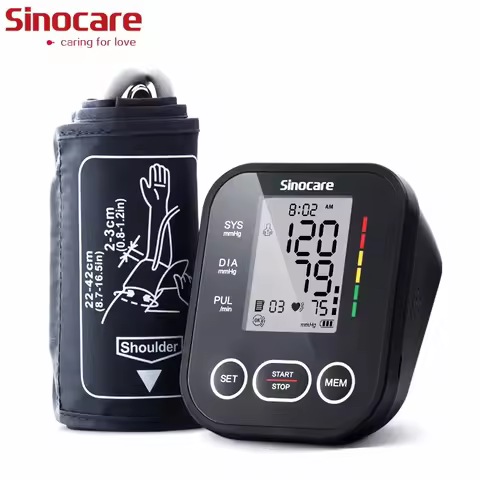 Sinocare Upper Arm Automatic Blood Pressure Monitor Portable Digital BP Sphygmomanometer Pressure Me
