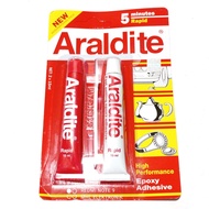 MERAH 5-minute Rapid Araldite Iron Epoxy Glue Red