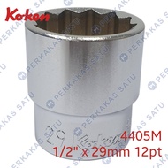 MATA 1/ 2" X 29MM 12PT KOKEN 4405M JAPAN 29 MM SOCKET SHOCK