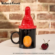 Wallace & Gromit 3D Figurine Mug with Lid - Gromit / Feathers McGraw