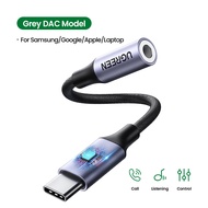 UGRREN USB Type C to 3.5mm Female Headphone Jack Adapter USB C to Aux Audio Cable Cord DAC Chip For iPad Pro Mac book Surface Samsung Google Pixel