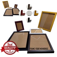 PHOTO FRAME WITH GLASS, to hang_portrait | landscape OR STAND ONLY 3r,4r,5r,8r, and A4