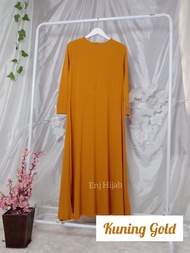 Manset Gamis Lengan Panjang Dress Busui Sleting Kekinian Bahan Jersy Premium Gamis Wanita Terbaru