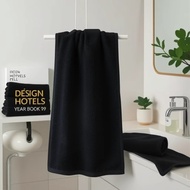 Black Towel Bath Towel Square Towel Thickened Absorbent Hotel Beauty Salon Dedicated Foot Therapy Ph