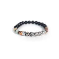 天工巧作(畢卡索黑網路/天然壽山石/烏金黑曜石)(17cm)