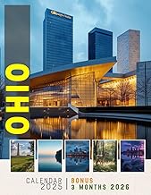 Ohio Calendar 2025: 15-Month Covering Oct 2024 to Dec 2025, Bonus 3 Months 2024, Featuring Captivati
