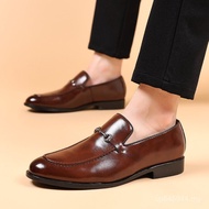 Men Shoes Formal Wear New Style 2025 Large Size Leather Shoes Large Size Business Men Pointed Toe Ko