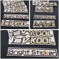 Im VKOOL Embossed 3D EMBLEM STICKER