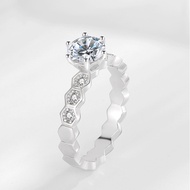 Honeycomb 1.25ct Diamond Ring Row Diamond Ring