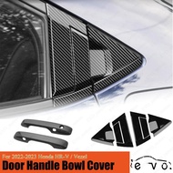 For 2022 - 2024 Honda HR-V Door Handle Cover HRV Vezel Door Bowl Cover ABS Carbon Fiber Pattern Protector Exterior Accessories