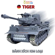Xe Tăng Điều Khiển Từ Xa Cỡ Lớn Tiger Đức Leopard 2A6 M1A2 Mỹ 99G Trung Quốc Sáng Đèn Phát Nhạc Phun