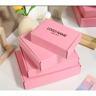 5pcs | FULL LIGHT PINK Mailer Corrugated Box ON HAND Carton box corrugated cardboard packaging Maile