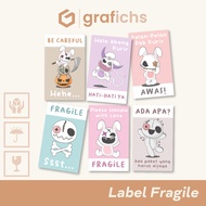 [23 pcs] Fragile Premium Aesthetic Stickers FG01 - FG06 by Grafichs