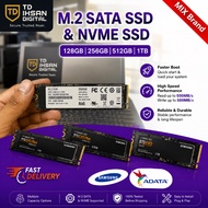 MIX BRAND & USED SSD M.2sata SSD NVME 128GB/256GB/512GB/1TB