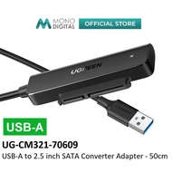 UGREEN USB-A TO 2.5 INCH / USB-C 3.1 TO 2.5 INCH SATA CONVERTER ADAPTER CM321, COMPATIBLE 2.5" HDD /