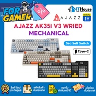Ajazz AK35i V3 Wired Sea Salt Switch Gasket Mechanical Keyboard 1 Year Product