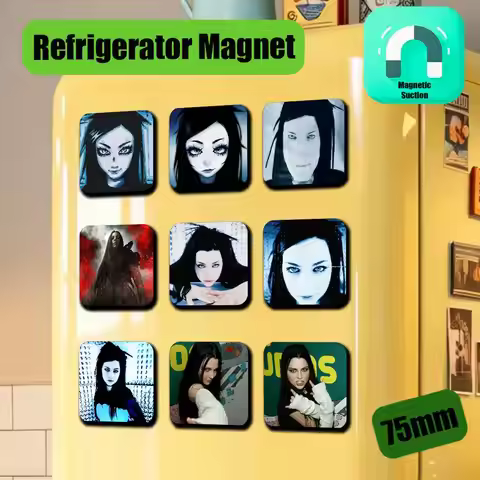 For Sanctuary Fallen Amy Lee Evanescence Refrigerator Magnets Metal Icebox Cabinet Custom Fridge Mag