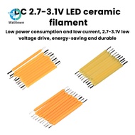 DC2.7-3.1V LED Ceramic Filament 38mm Rigid Filament LED Vintage Tungsten Filament Incandescent Bulb 