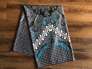 COD (Kain Batik Pekalongan Murah) Kain Meteran Murah / Motif  Suket Teki Abu / Ilalang Putih / Rumpu