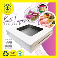 50/100pcs Cake Box Window Kuih Lapis Box/ Kotak Talam