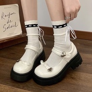 Đặt Lùi 1 size - Giày lolita mũi nơ gót cao 5p sang chảnh - form rộng