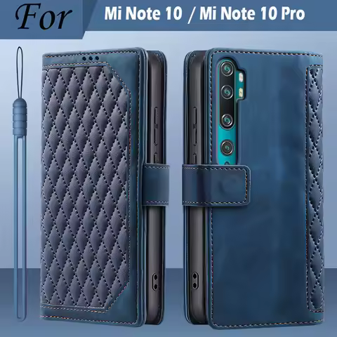 For Xiaomi Mi Note 10 Case For Xiaomi Mi Note 10 Pro Phone Cover Wallet Card Flip Leather Case For x