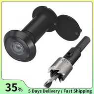220-Degree Solid Peep Holes for Door with 16mm Drill Bit,0.63in Door Peephole for Door Thick From 1-