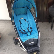 Stroller Baby Elle Maxi S601 Blue Biru kondisi masih bagus
