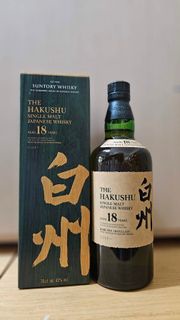 Hakushu 18 Years Single Malt Whisky Japan , 700ml 日本'白州' 18年單一純麥威士忌