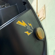 皮卡丘 閃電 尾巴 車貼 反光貼紙 防水貼紙 可愛 機車貼紙 汽車貼