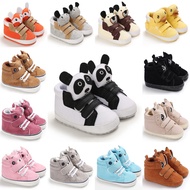 Fashion Brand Shoes Newborn Baby Boys Shoes for 1 Year Infant Soft Sole Crib Shoes Toddler First Walkers Cute Cartoon Bear Boots