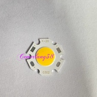 HPL 3W COB / High Power Warm White 10-20 mm LED 3 Watt Chips On Board