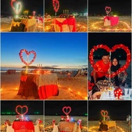Candle light dinner tepi pantai di Langkawi