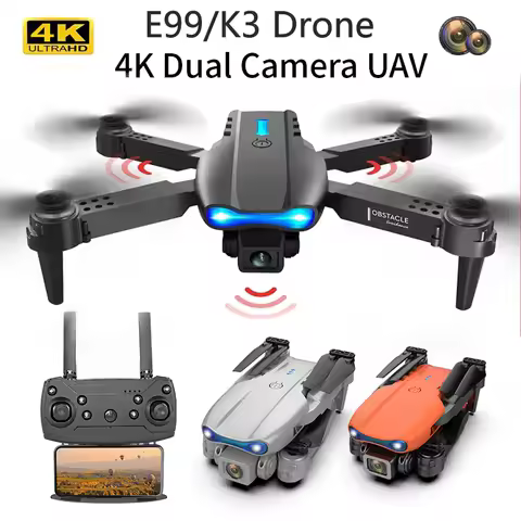 Professional Drone E99/K3 4K wide-angle HD camera WiFi FPV height Hold Foldable RC Quadrotor helicop