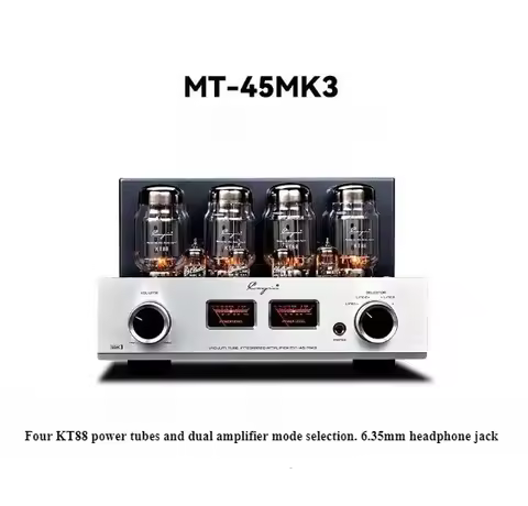MT-45MK3 Bluetooth Version KT88/EL34 Vacuum Tube Amp With Headphone Amplifier Bi-Amp Mode One Key Sw