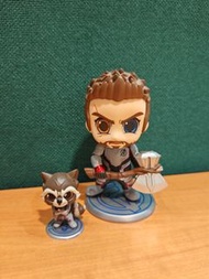 HOT TOYS COSBABY SET Marvel Avengers Endgame Thor & Rocket Figure endgame 漫威 雷神索爾 火箭浣熊 收藏公仔