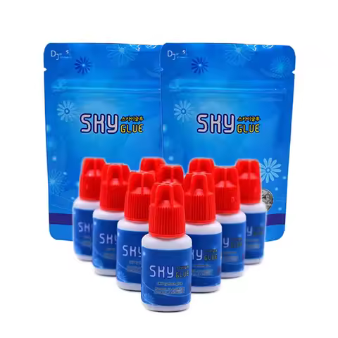 5/10 Bottles Original Korea Sky Glue With Red Cap 1-2 Seconds Dry Time 6-7 Weeks Fastest and Stronge