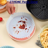 20cm Silicone Air Fryers Tray Fried Pizza Chicken Basket Mat AirFryer Oven Grill Pan Reusable Round